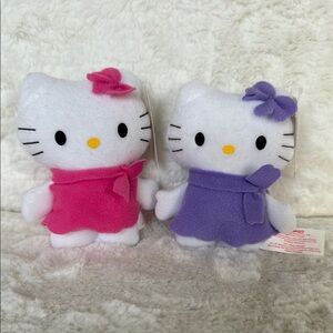 Sanrio MINI HELLO KITTY 4" Plush Set of 2